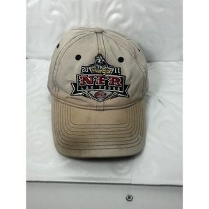 Wrangler NFR Hat Cap Strap Back Grey 2011 Las Vegas National Finals Rodeo Mens